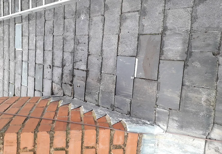 Slate roof repair by Knight Roofing